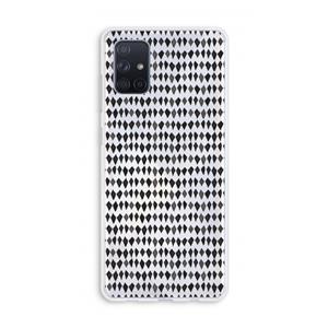 CaseCompany Crazy shapes: Galaxy A71 Transparant Hoesje