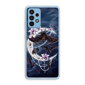 CaseCompany Vleermuizen Maan: Samsung Galaxy A52 Transparant Hoesje