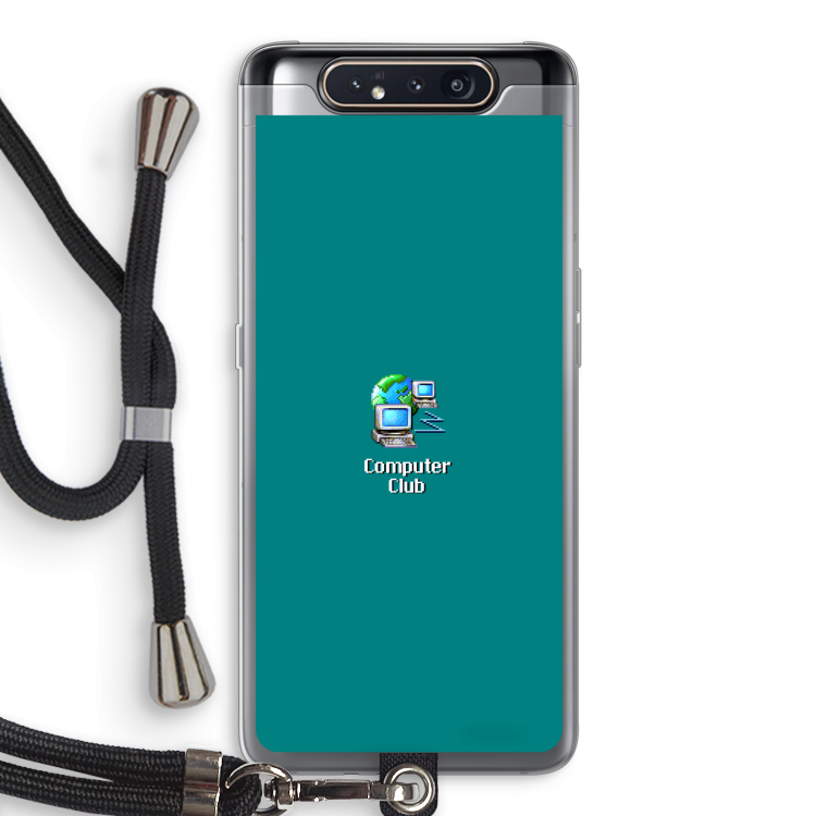 CaseCompany Win98: Samsung Galaxy A80 Transparant Hoesje met koord