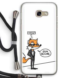 CaseCompany GSM secure: Samsung Galaxy A5 (2017) Transparant Hoesje met koord