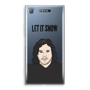 CaseCompany Let It Snow: Sony Xperia XZ1 Transparant Hoesje