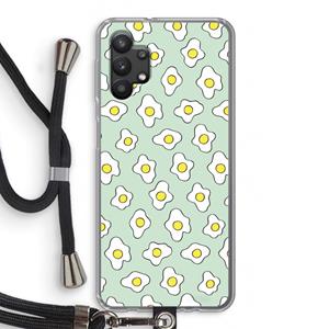CaseCompany Spiegeleitjes: Samsung Galaxy A32 5G Transparant Hoesje met koord