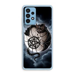 CaseCompany Volle maan: Samsung Galaxy A52 Transparant Hoesje