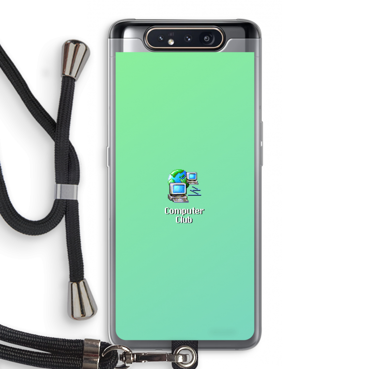 CaseCompany Win98: Samsung Galaxy A80 Transparant Hoesje met koord