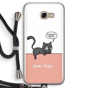 CaseCompany GSM poes: Samsung Galaxy A5 (2017) Transparant Hoesje met koord