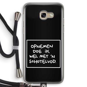 CaseCompany Schotelvod: Samsung Galaxy A5 (2017) Transparant Hoesje met koord