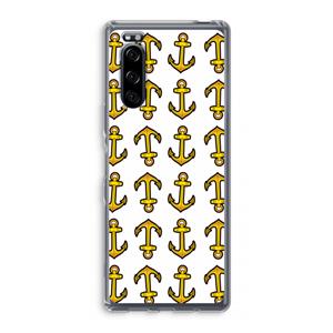 CaseCompany Musketon Anchor: Sony Xperia 5 Transparant Hoesje