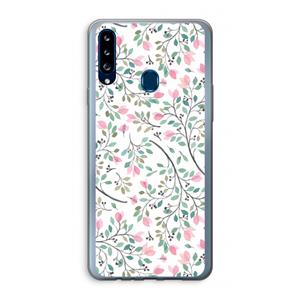 CaseCompany Sierlijke bloemen: Samsung Galaxy A20s Transparant Hoesje