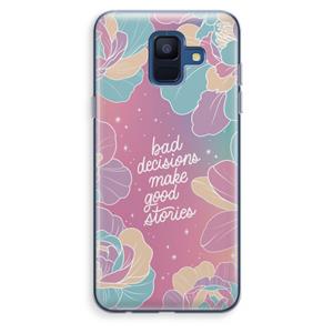 CaseCompany Good stories: Samsung Galaxy A6 (2018) Transparant Hoesje