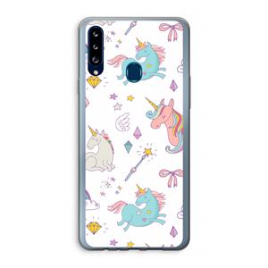CaseCompany Fantasiewereld: Samsung Galaxy A20s Transparant Hoesje