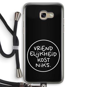 CaseCompany Vriendelijkheid: Samsung Galaxy A5 (2017) Transparant Hoesje met koord