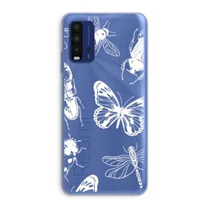 CaseCompany Tiny Bugs: Xiaomi Redmi 9T Transparant Hoesje