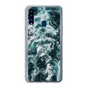 CaseCompany Zee golf: Samsung Galaxy A20s Transparant Hoesje