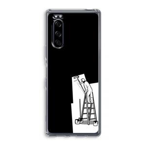 CaseCompany Musketon Painter: Sony Xperia 5 Transparant Hoesje