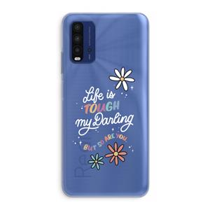 CaseCompany Tough Life: Xiaomi Redmi 9T Transparant Hoesje