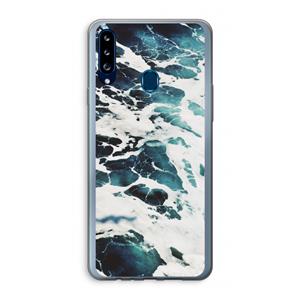CaseCompany Golven: Samsung Galaxy A20s Transparant Hoesje