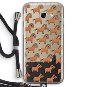 CaseCompany Pony: Samsung Galaxy A5 (2017) Transparant Hoesje met koord