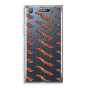 CaseCompany Bacon to my eggs #2: Sony Xperia XZ1 Transparant Hoesje