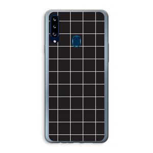 CaseCompany Rooster 2: Samsung Galaxy A20s Transparant Hoesje