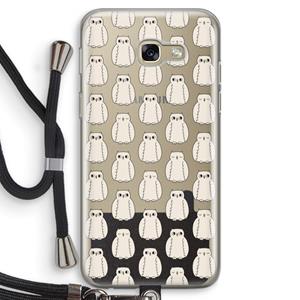 CaseCompany Uilen: Samsung Galaxy A5 (2017) Transparant Hoesje met koord