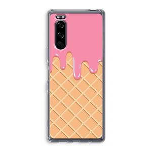 CaseCompany Ice cream: Sony Xperia 5 Transparant Hoesje