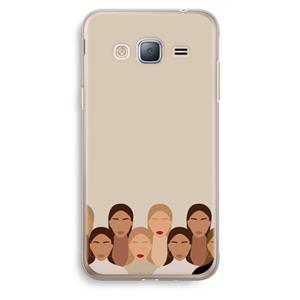 CaseCompany Girls girls girls: Samsung Galaxy J3 (2016) Transparant Hoesje