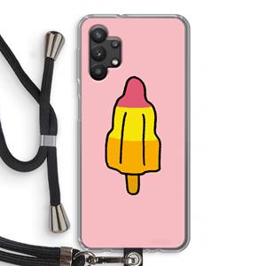 CaseCompany Raketijsje: Samsung Galaxy A32 5G Transparant Hoesje met koord