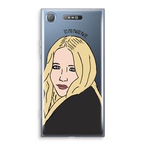 CaseCompany Mary Kate: Sony Xperia XZ1 Transparant Hoesje