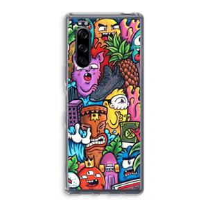 CaseCompany Vexx Mixtape: Sony Xperia 5 Transparant Hoesje