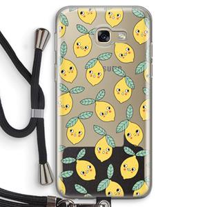 CaseCompany Citroenen: Samsung Galaxy A5 (2017) Transparant Hoesje met koord