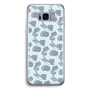 CaseCompany Poezen: Samsung Galaxy S8 Plus Transparant Hoesje