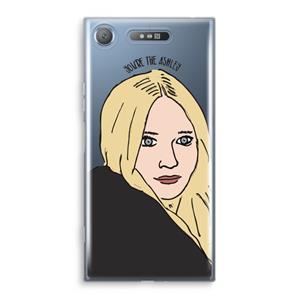 CaseCompany Ashley: Sony Xperia XZ1 Transparant Hoesje