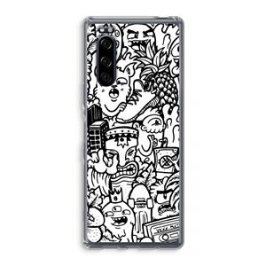 CaseCompany Vexx Mixtape #2: Sony Xperia 5 Transparant Hoesje