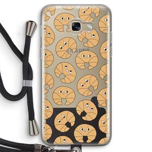CaseCompany Croissant: Samsung Galaxy A5 (2017) Transparant Hoesje met koord