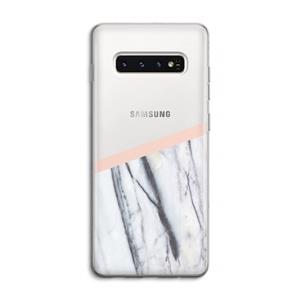 CaseCompany A touch of peach: Samsung Galaxy S10 4G Transparant Hoesje