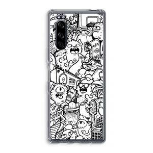 CaseCompany Vexx City #2: Sony Xperia 5 Transparant Hoesje