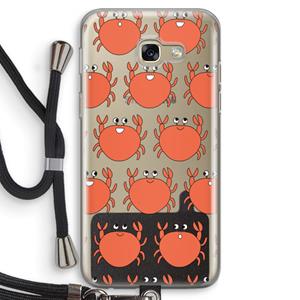 CaseCompany Krab: Samsung Galaxy A5 (2017) Transparant Hoesje met koord