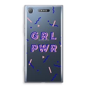 CaseCompany GRL PWR: Sony Xperia XZ1 Transparant Hoesje