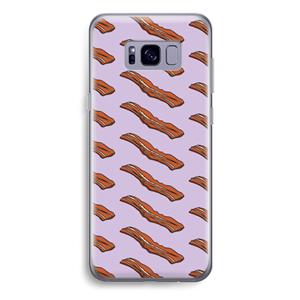CaseCompany Bacon to my eggs #2: Samsung Galaxy S8 Plus Transparant Hoesje