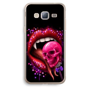 CaseCompany Dodelijk zoet: Samsung Galaxy J3 (2016) Transparant Hoesje