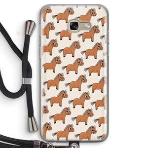 CaseCompany Pony: Samsung Galaxy A5 (2017) Transparant Hoesje met koord