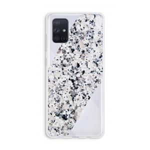 CaseCompany Gespikkelde marmer: Galaxy A71 Transparant Hoesje