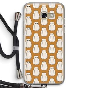 CaseCompany Uilen: Samsung Galaxy A5 (2017) Transparant Hoesje met koord