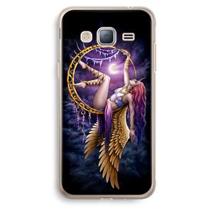 CaseCompany Aerial Angel: Samsung Galaxy J3 (2016) Transparant Hoesje