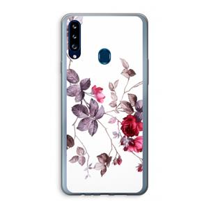 CaseCompany Mooie bloemen: Samsung Galaxy A20s Transparant Hoesje