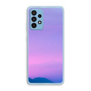 CaseCompany Sunset pastel: Samsung Galaxy A52 Transparant Hoesje