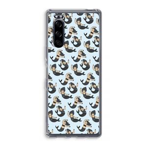 CaseCompany Zeemeermin: Sony Xperia 5 Transparant Hoesje