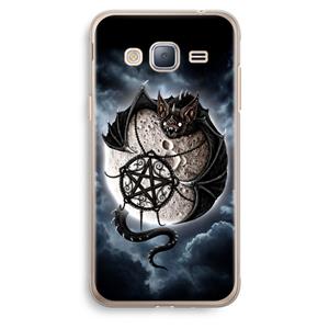 CaseCompany Volle maan: Samsung Galaxy J3 (2016) Transparant Hoesje