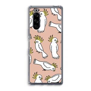 CaseCompany Papegaai: Sony Xperia 5 Transparant Hoesje