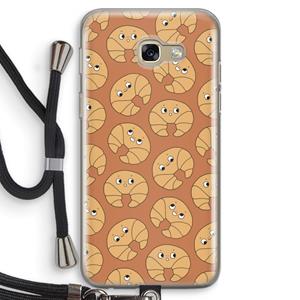 CaseCompany Croissant: Samsung Galaxy A5 (2017) Transparant Hoesje met koord